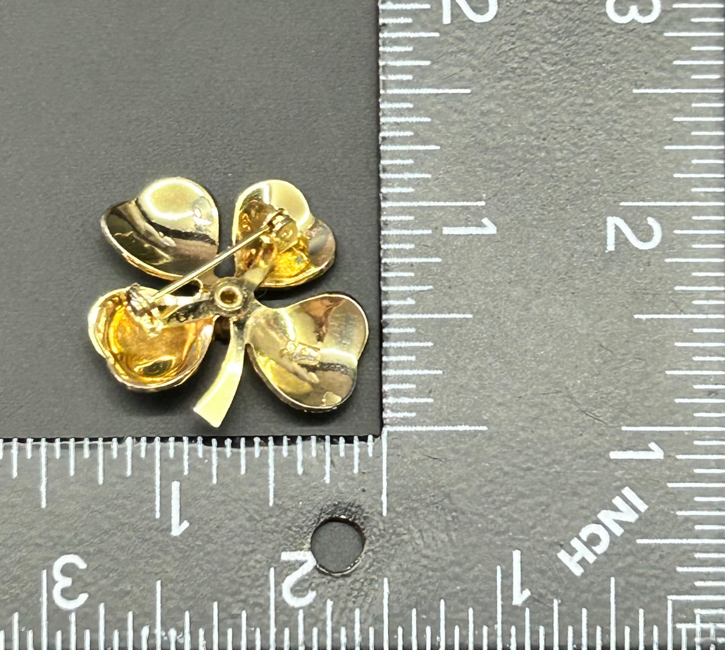 Pegasus Coro Four Leaf Clover Brooch