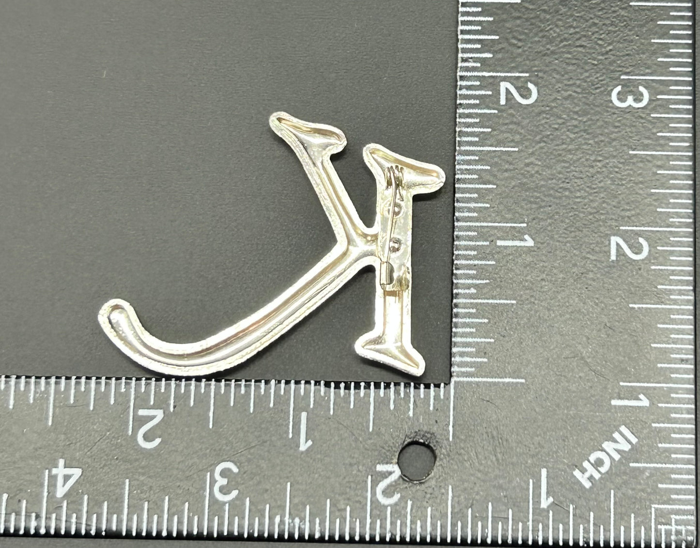 Initial K Brooch