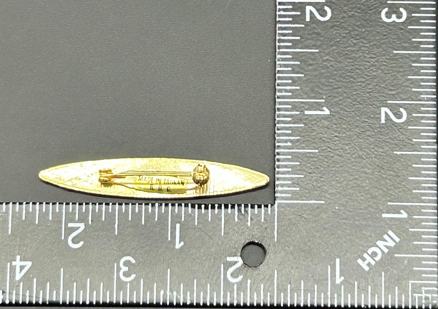 Black & Red Bar Brooch