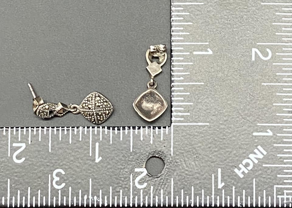Sterling Silver Marcasite Earrings