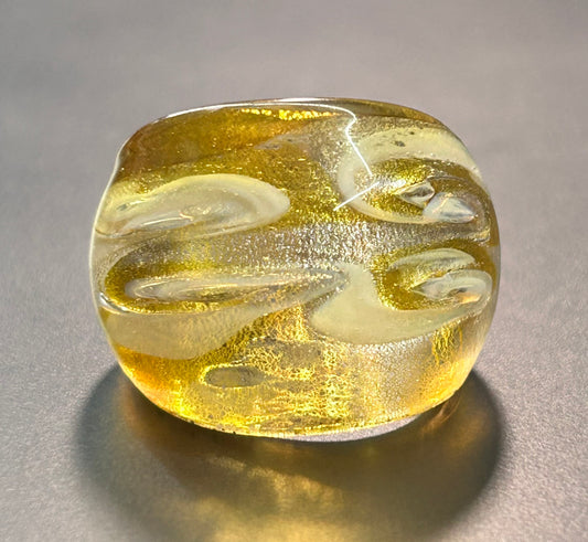 Yellow Glass Ring
