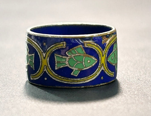 Cloisonné Band Ring