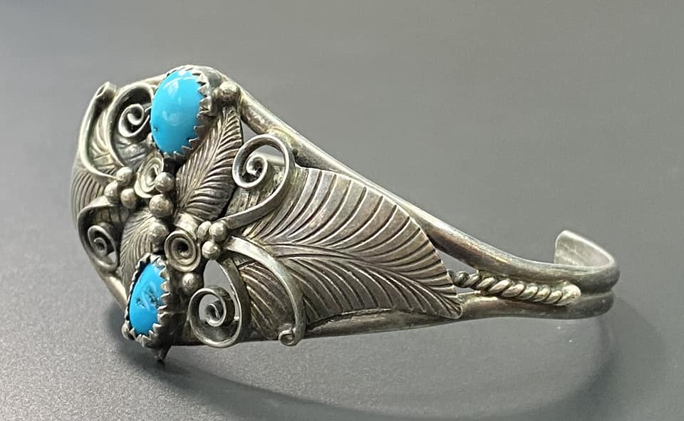 Native American Sterling Silver Cuff Bracelet