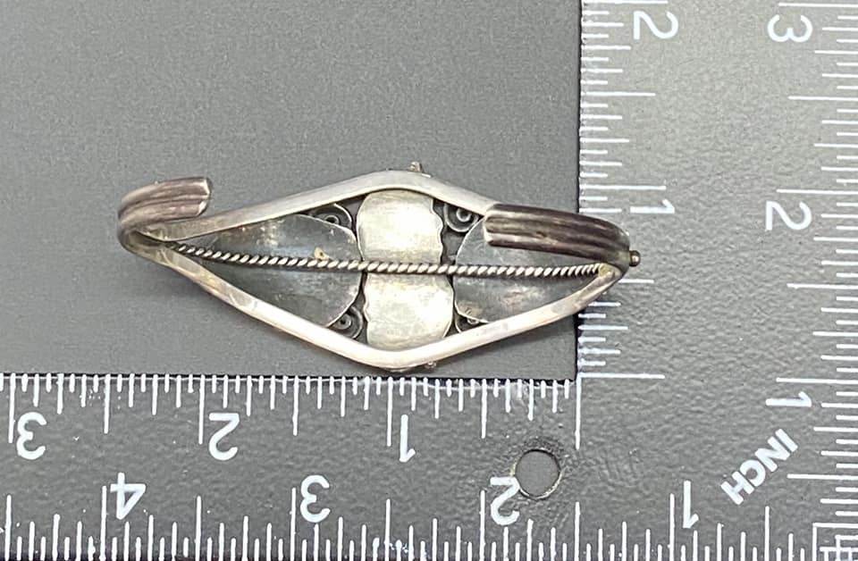 Native American Sterling Silver Cuff Bracelet