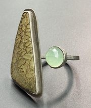 Sterling Silver Modernist Ring