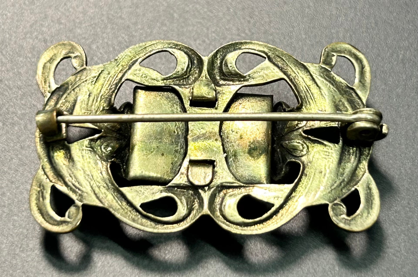 Antique Art Nouveau Floral Brooch