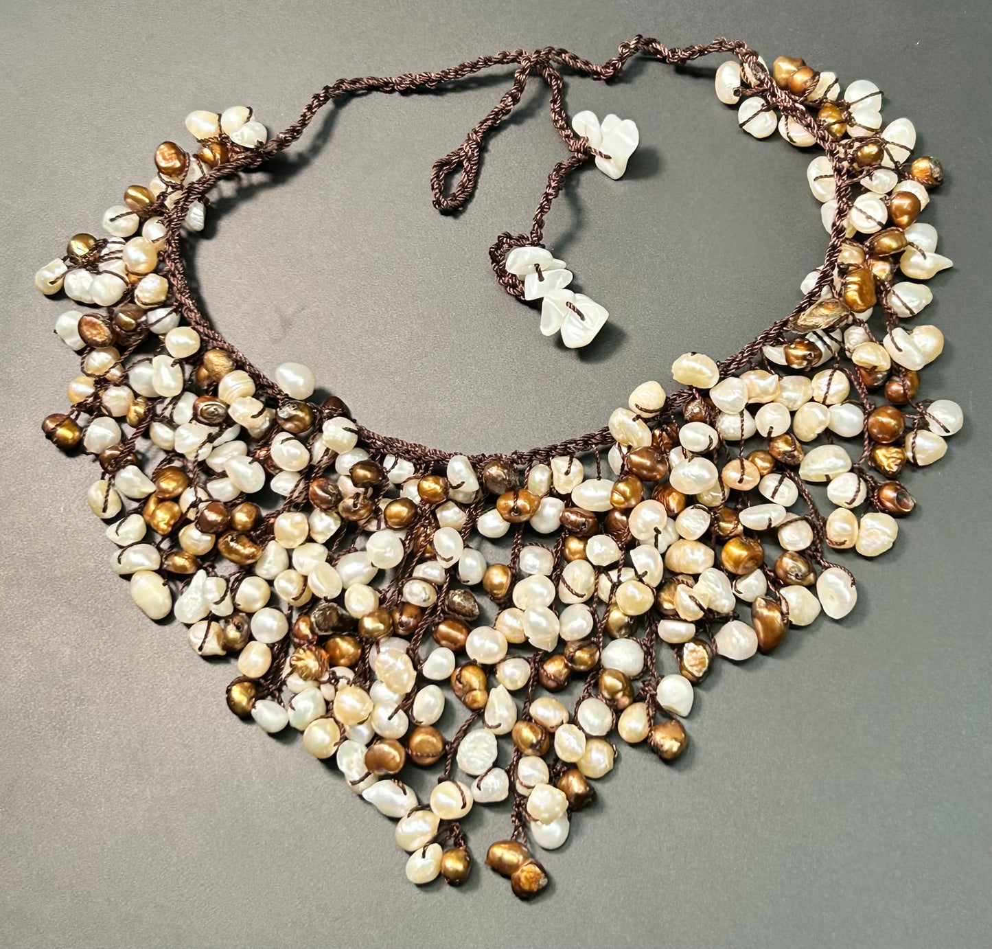 Cascading Pearl Necklace