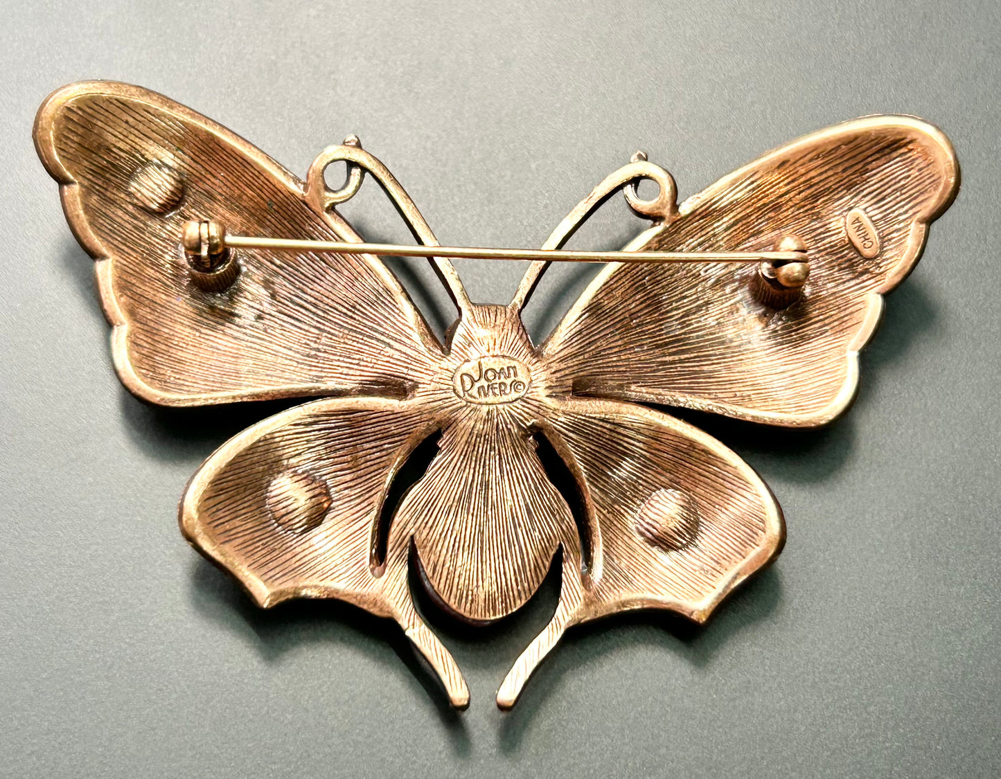 Joan Rivers Butterfly Brooch