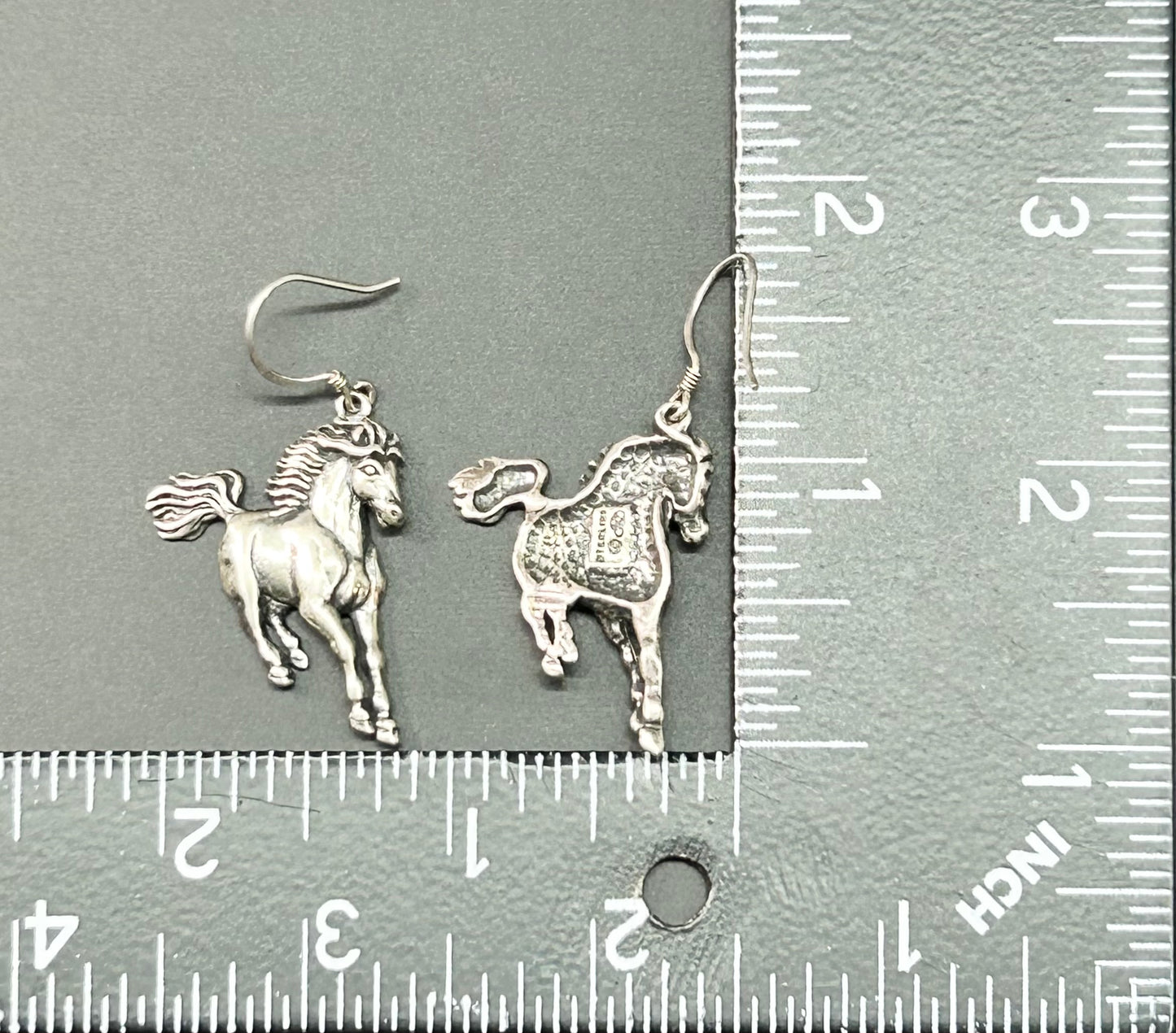 SC Sterling Silver Horse Earrings