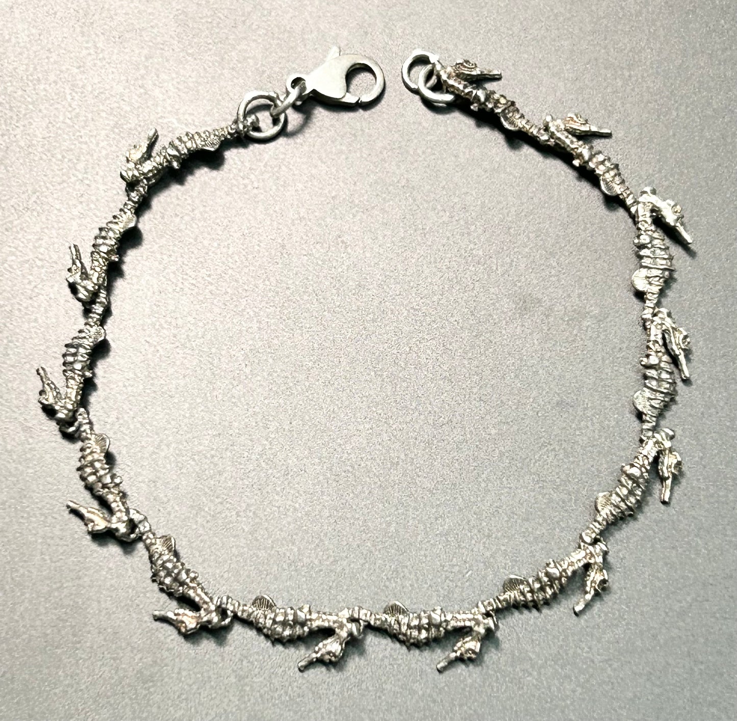 Artisan Sterling Silver Seahorse Bracelet