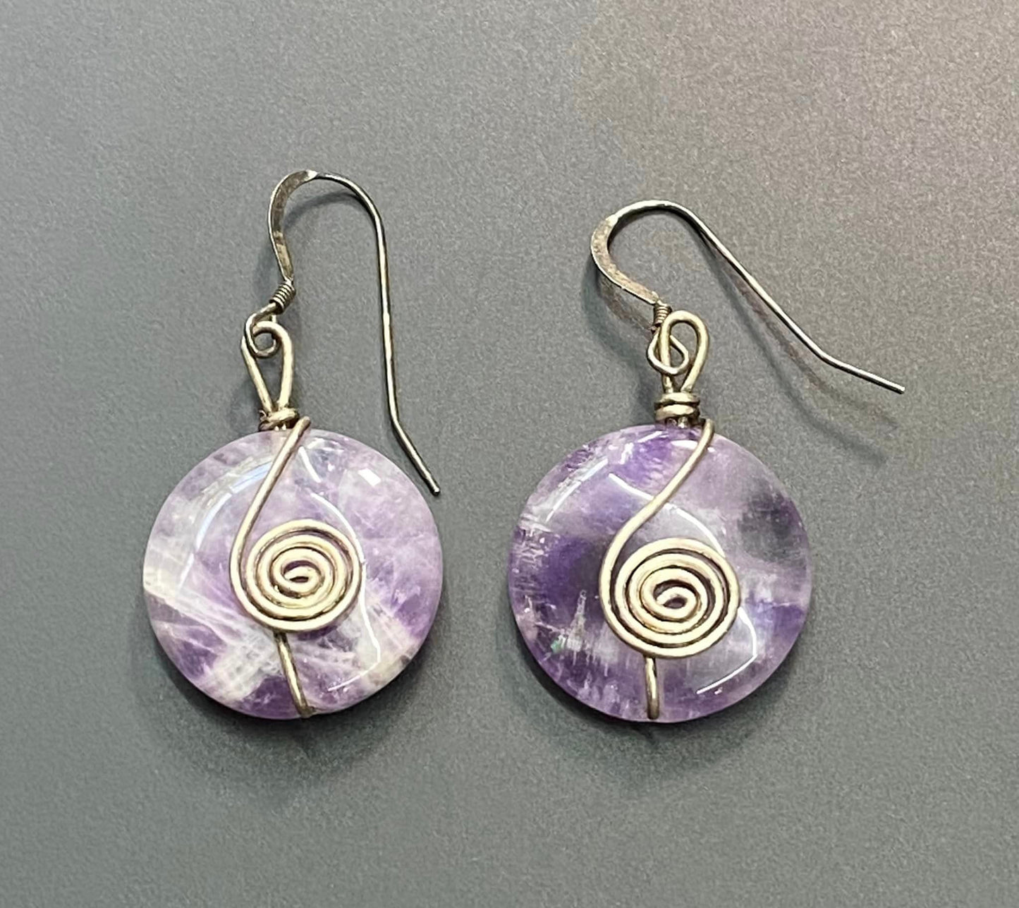 Sterling Silver Amethyst Earrings