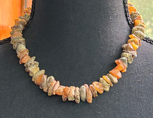 Unpolished Amber Necklace