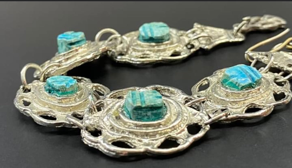 Vintage Scarab Bracelet