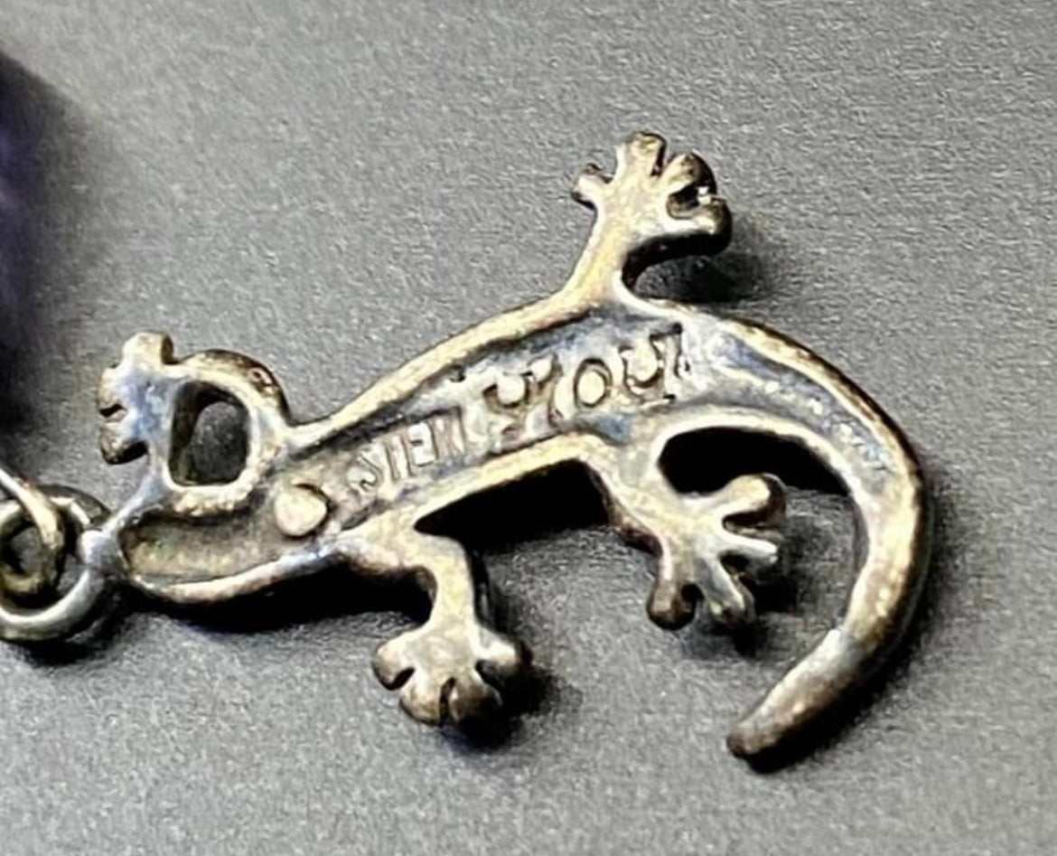 Sterling Silver Lizard Charm or Pendant