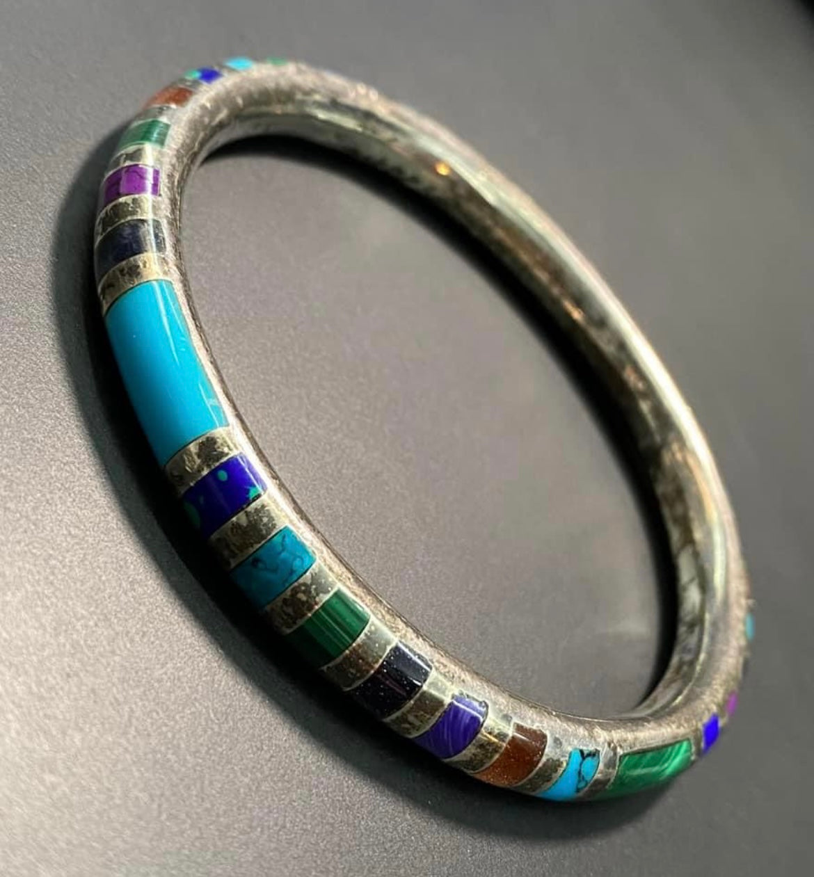 Mexico Sterling Silver Bangle Bracelet