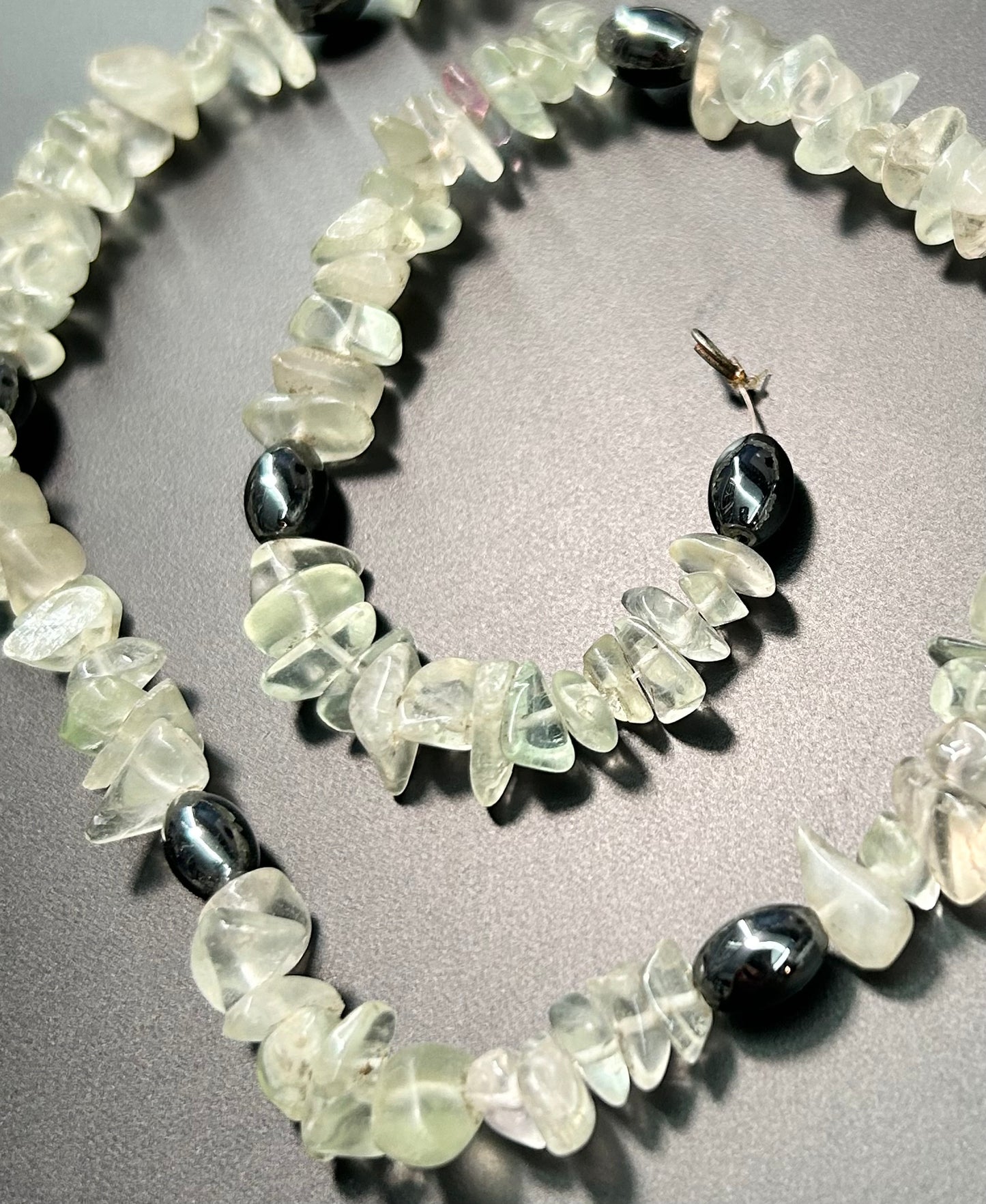 Fluorite & Hematite Necklace