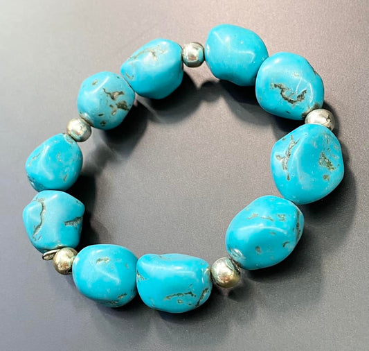 Dyed Stone Stretch Bracelet