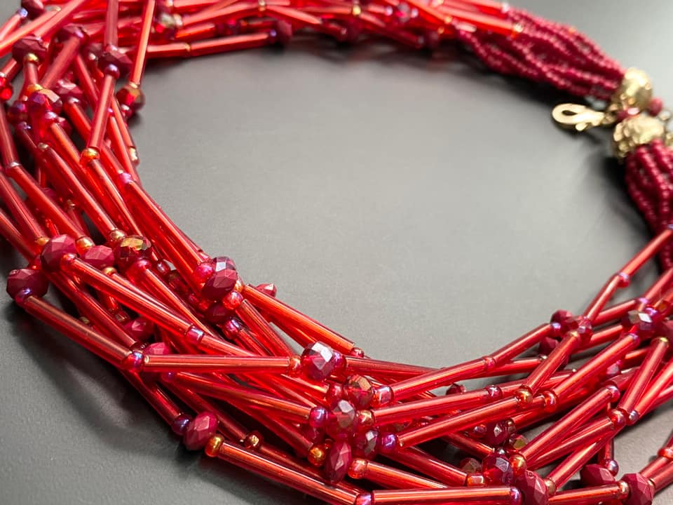 Glass Bead Necklace