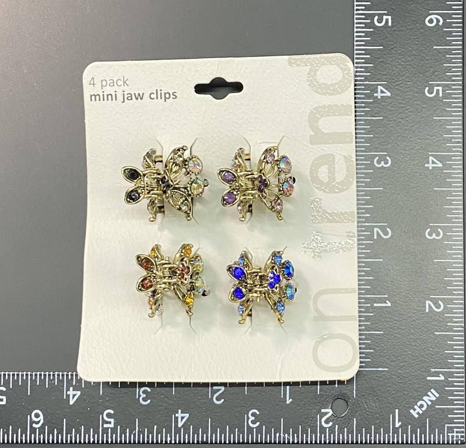 Rhinestone Hair Claw Clips