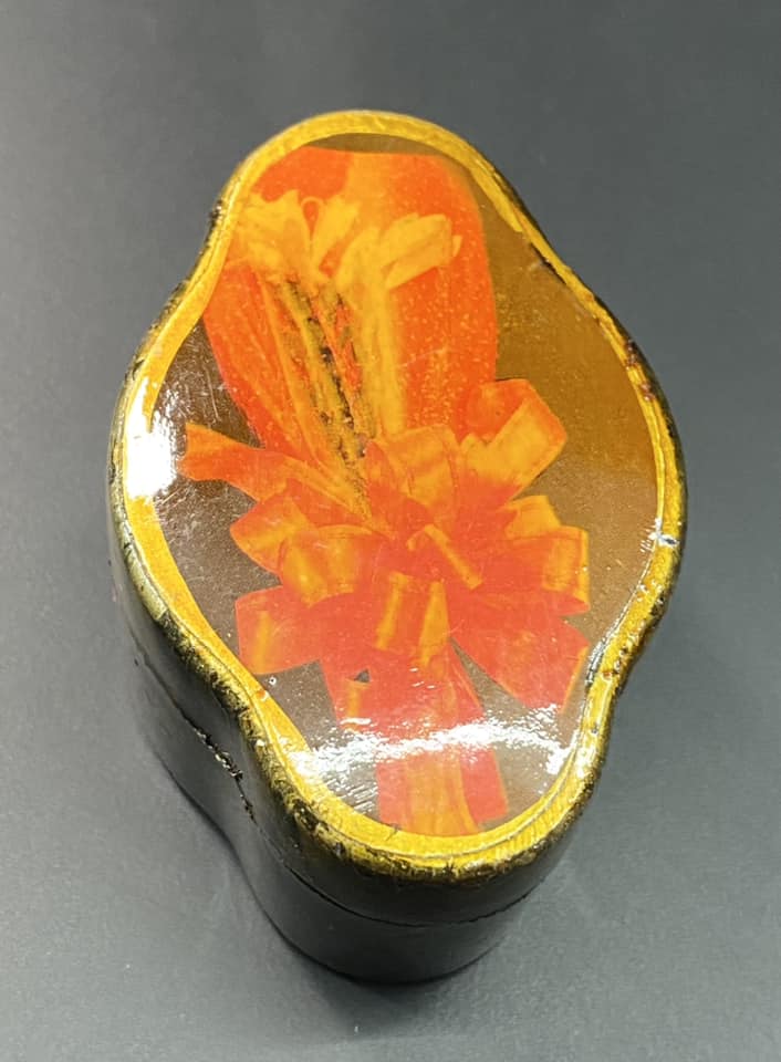Painted Flower Trinket Box