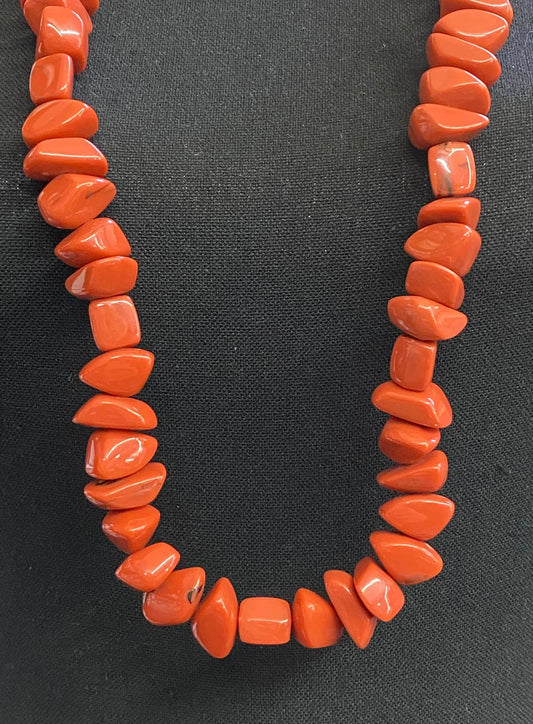 Faux Stone Cord Necklace