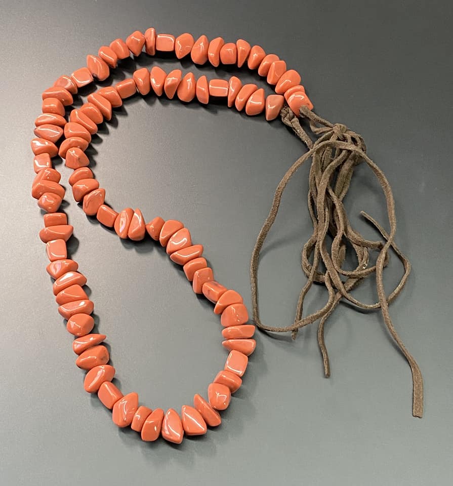 Faux Stone Cord Necklace