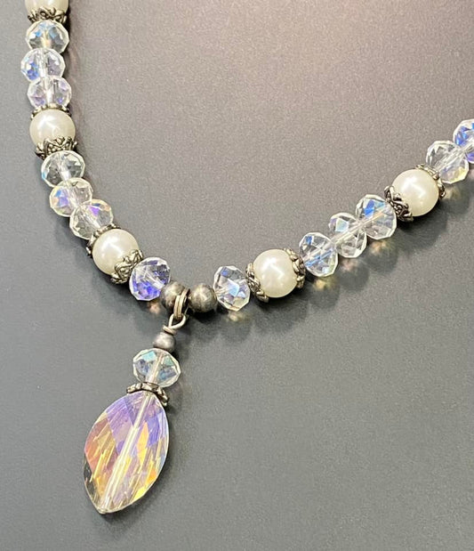 Faceted Glass Necklace