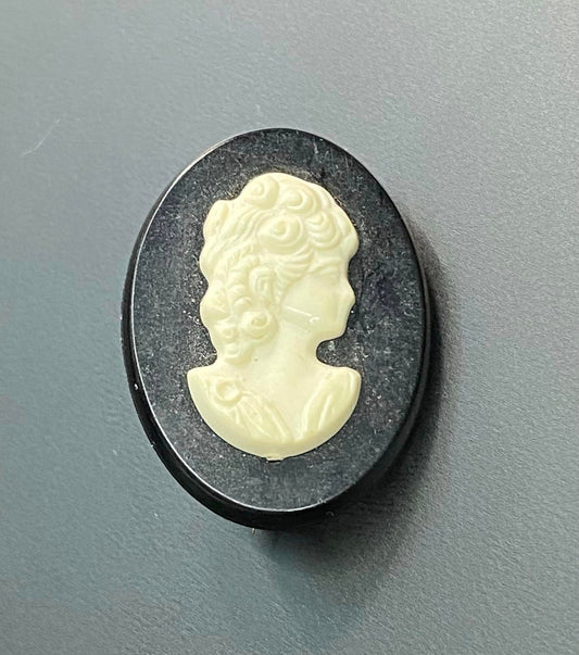 Acrylic Cameo Brooch