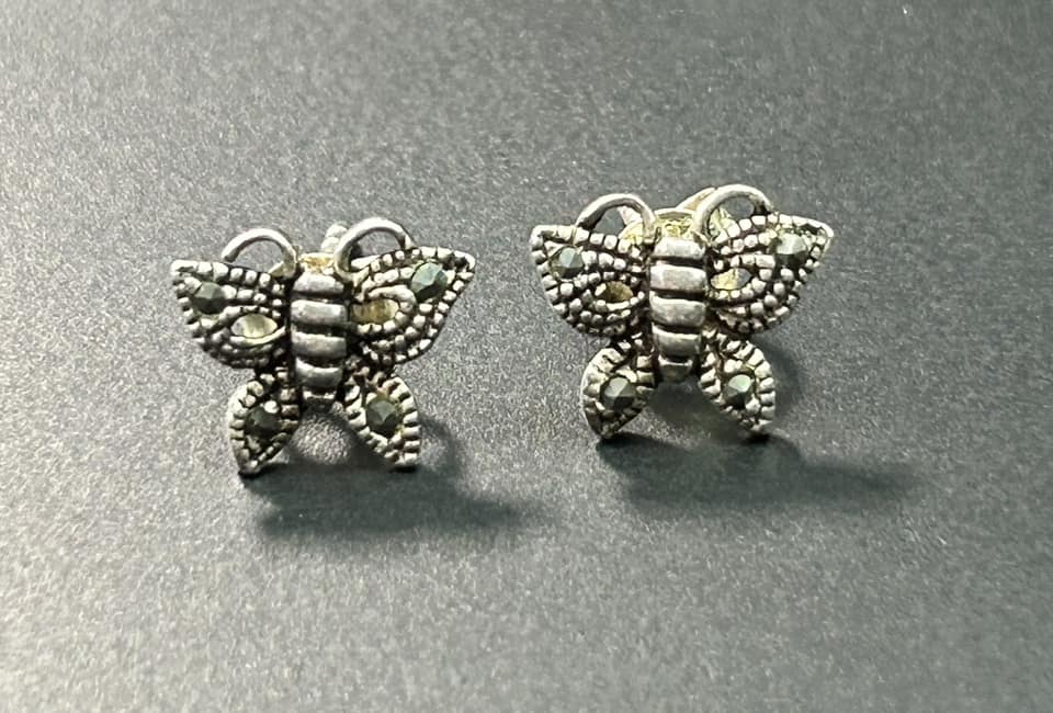 Sterling Silver Butterfly Earrings