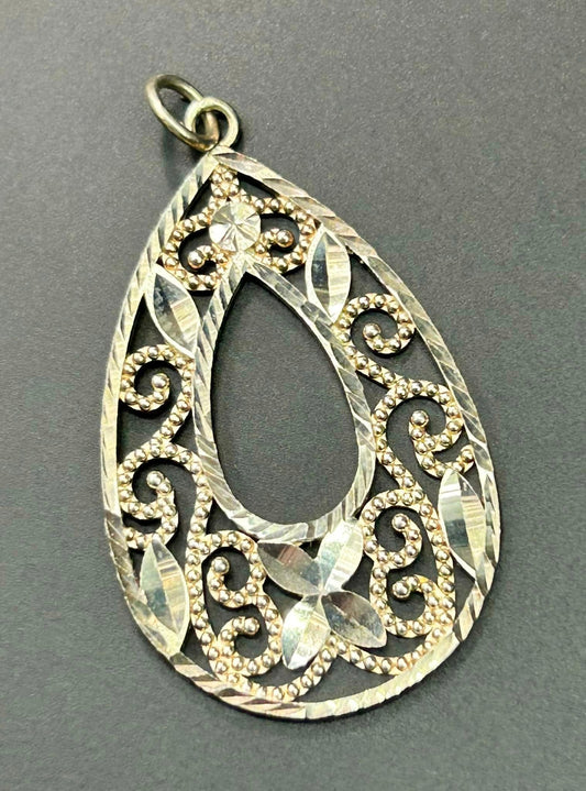 Sterling Silver Openwork Pendant