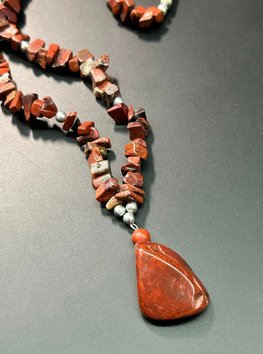 Jasper Pendant Necklace