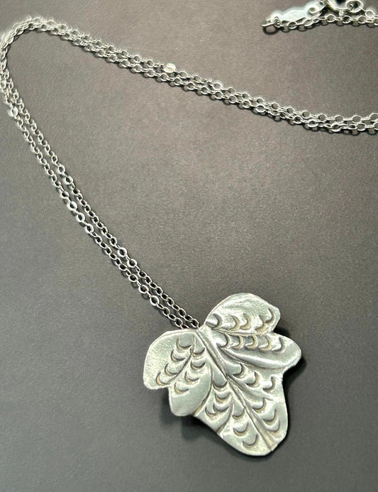 Sterling Silver Leaf Necklace