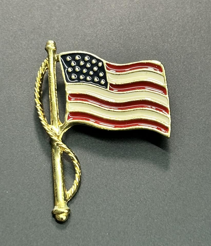 Premier Design US Flag Brooch