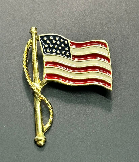 Premier Design US Flag Brooch