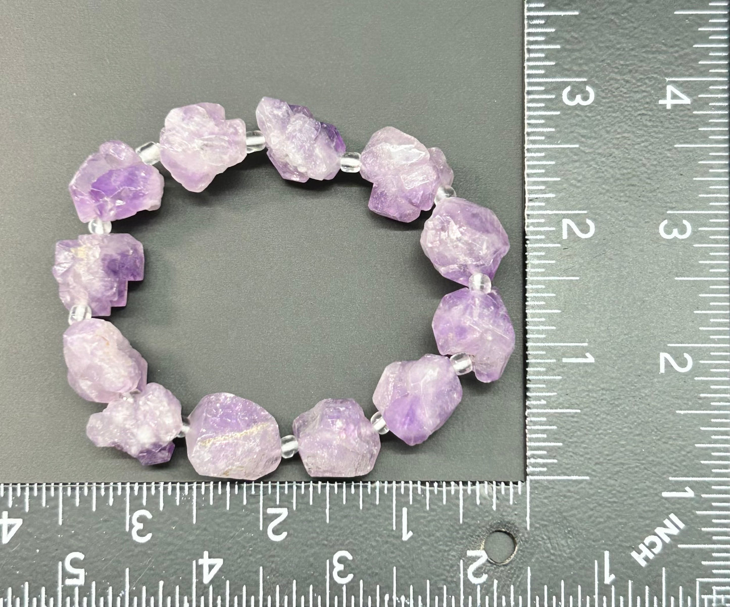 Raw Amethyst Bracelet