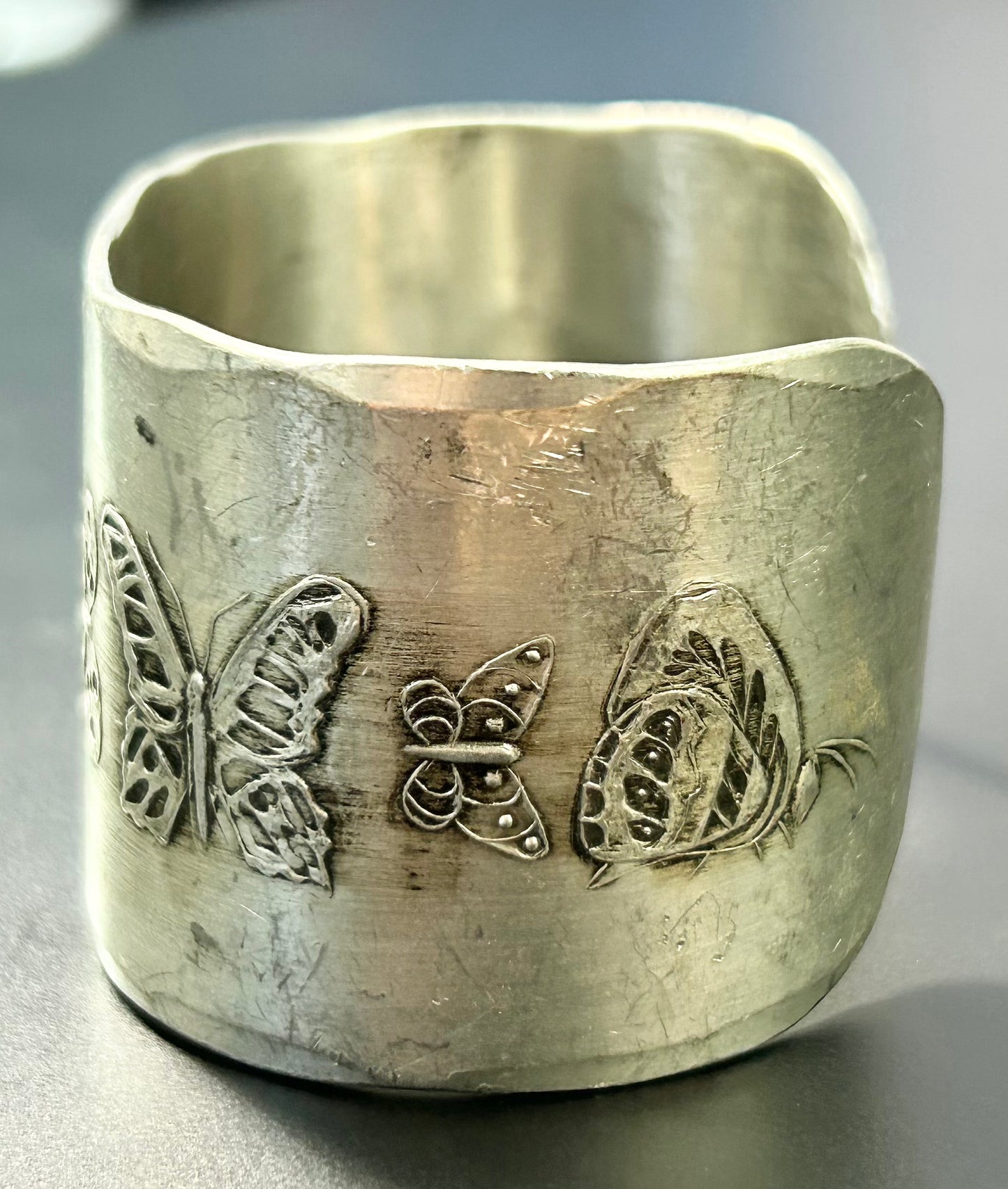 Wendell August Pewter Butterfly Bracelet