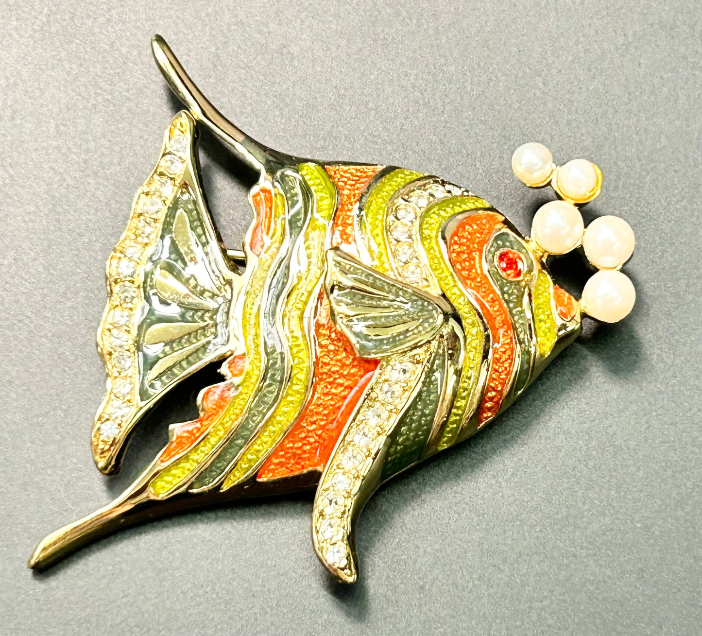 Bob Mackie Fish Brooch