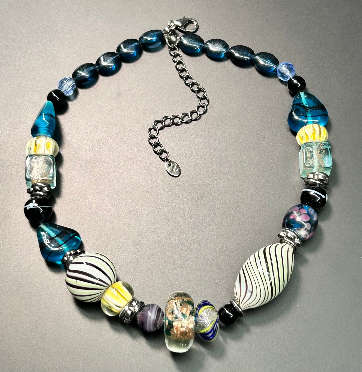 Colorful Glass Bead Neacklace
