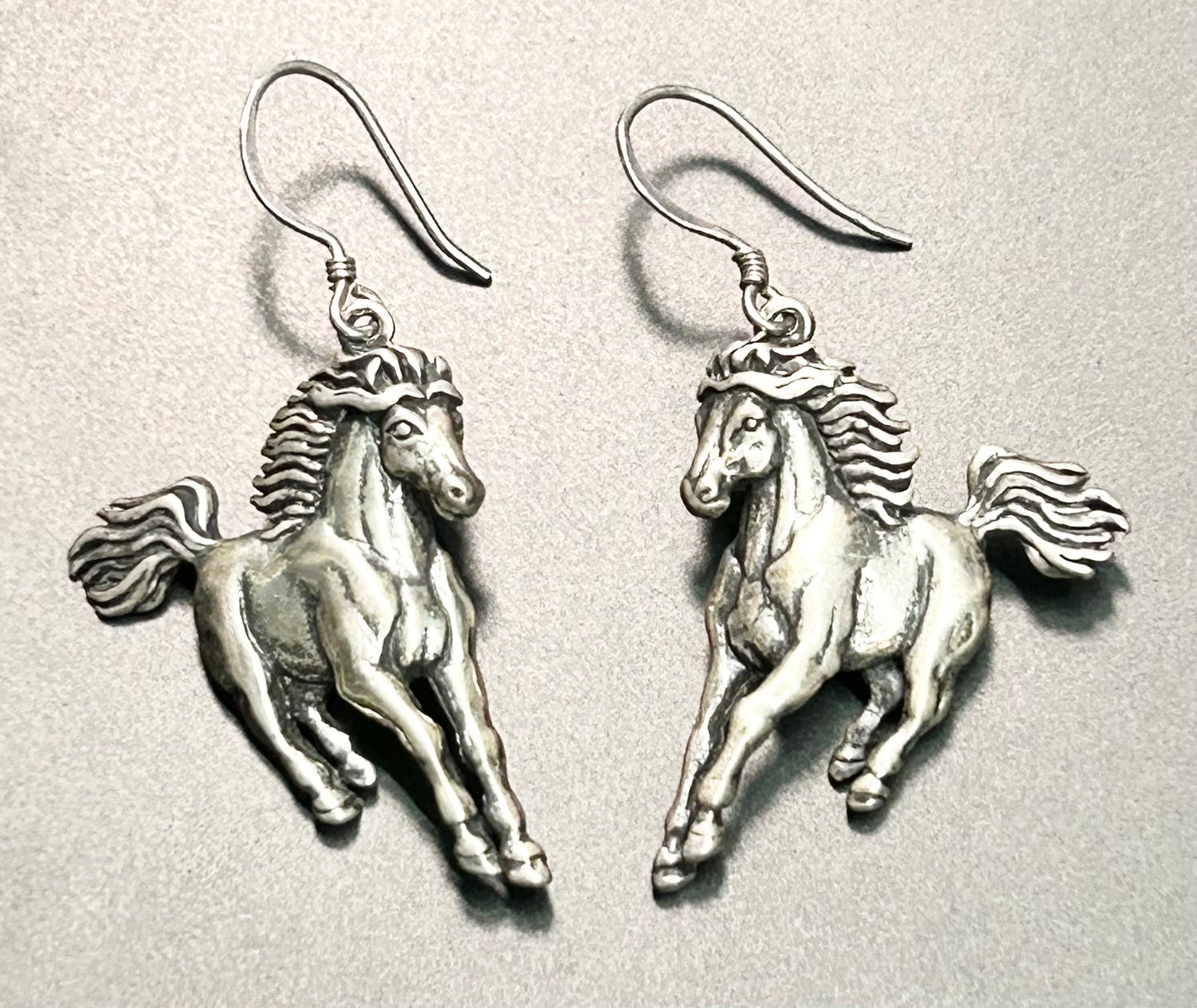 SC Sterling Silver Horse Earrings