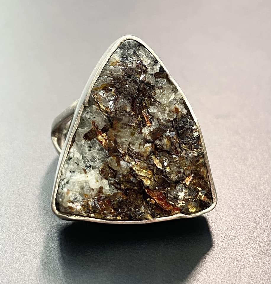 Sterling Silver Astrophyllite Ring