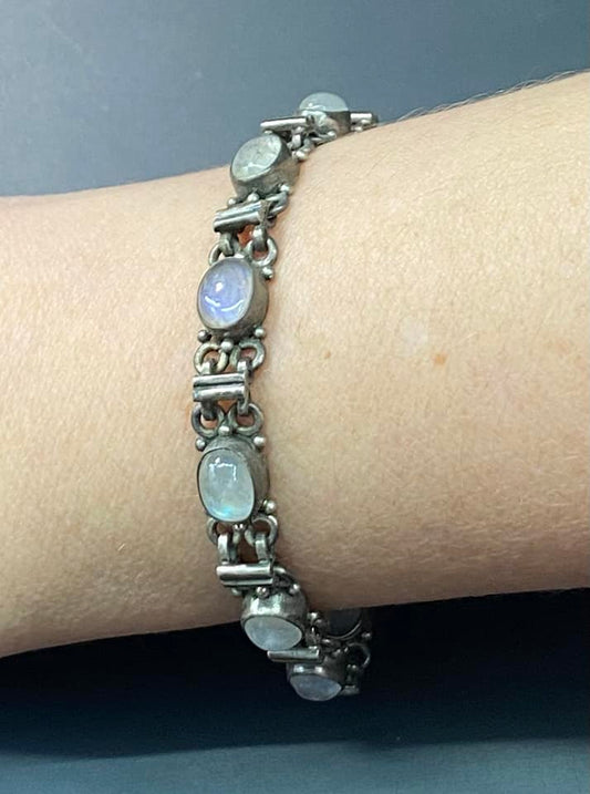 Sterling Silver Moonstone Bracelet