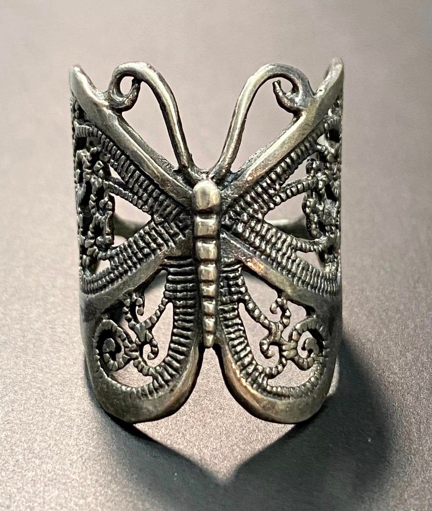 Sterling Silver Butterfly Ring