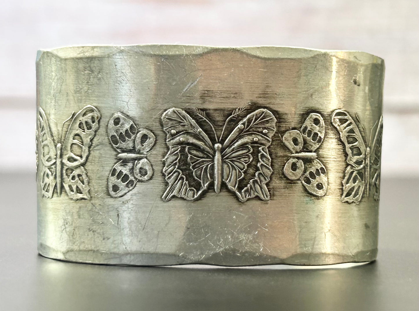 Wendell August Pewter Butterfly Bracelet