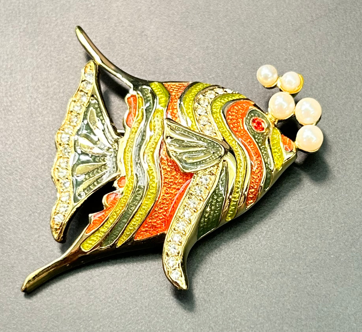 Bob Mackie Fish Brooch