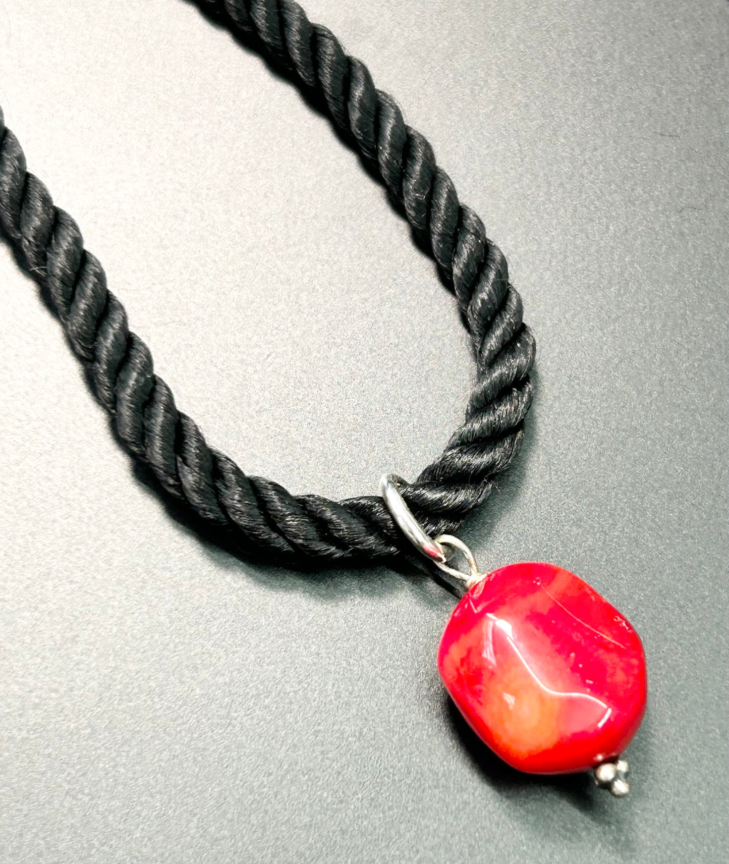 Sterling Silver Coral Necklace