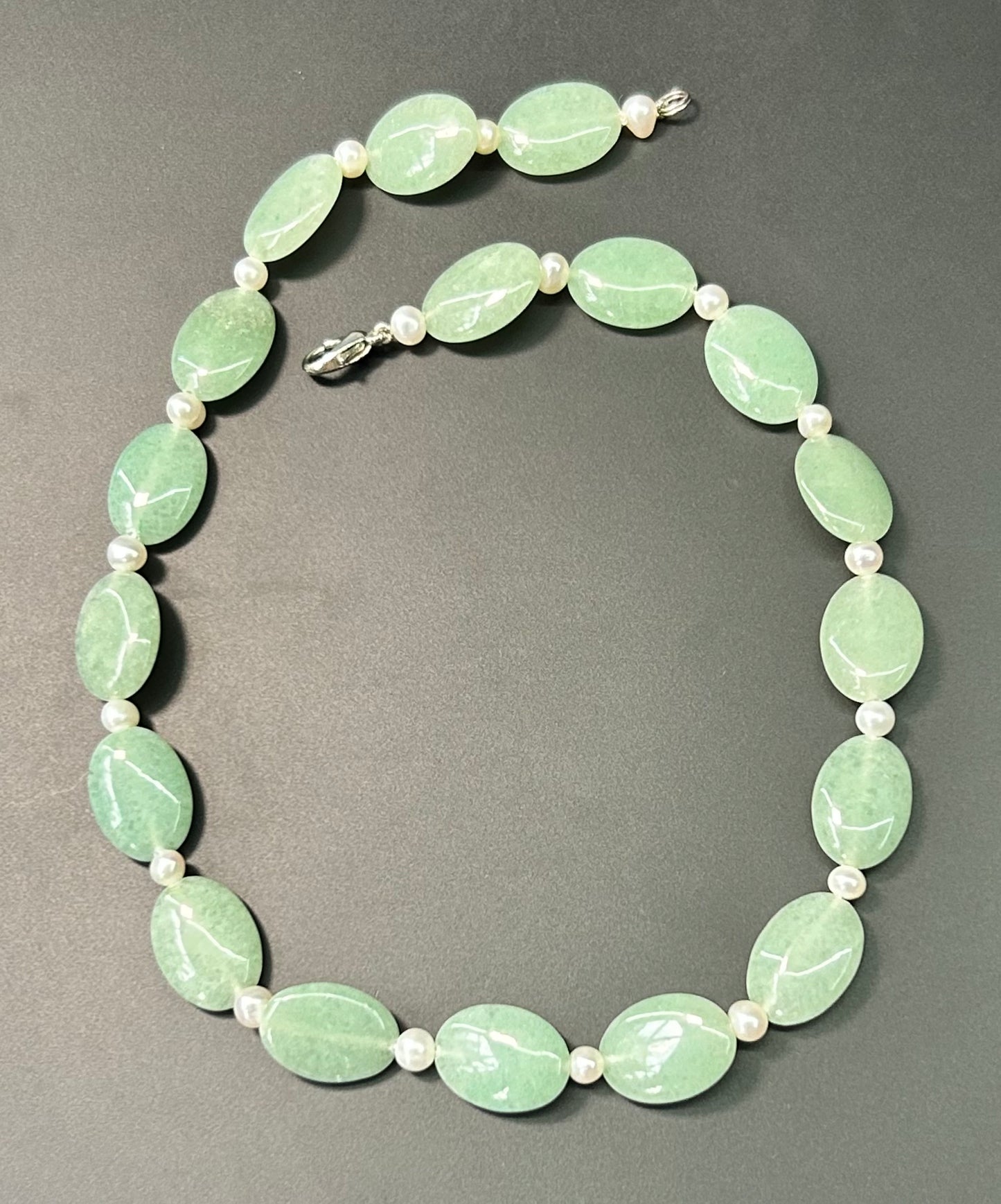 Aventurine & Pearl Necklace
