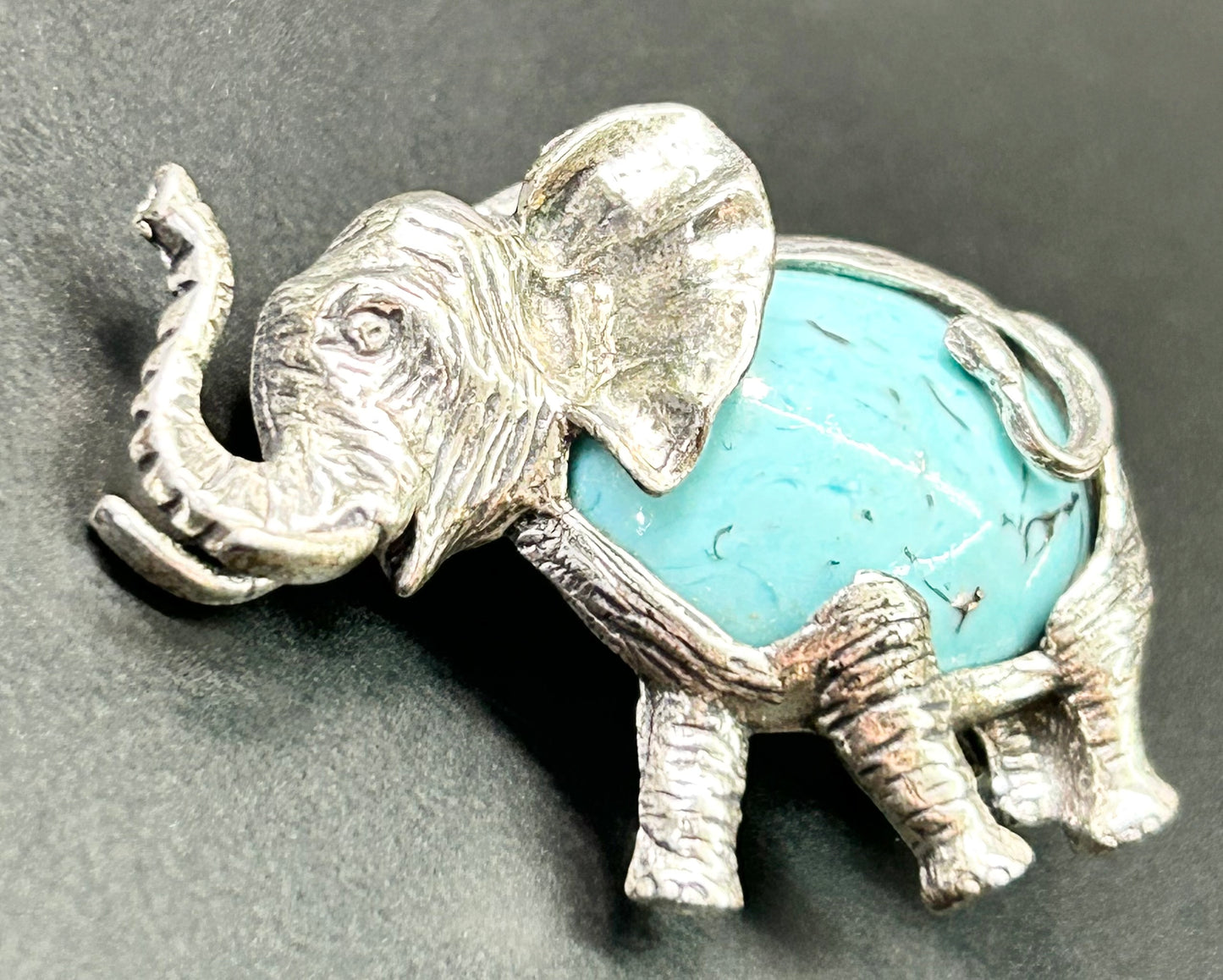 Beau Sterling Silver Elephant Brooch