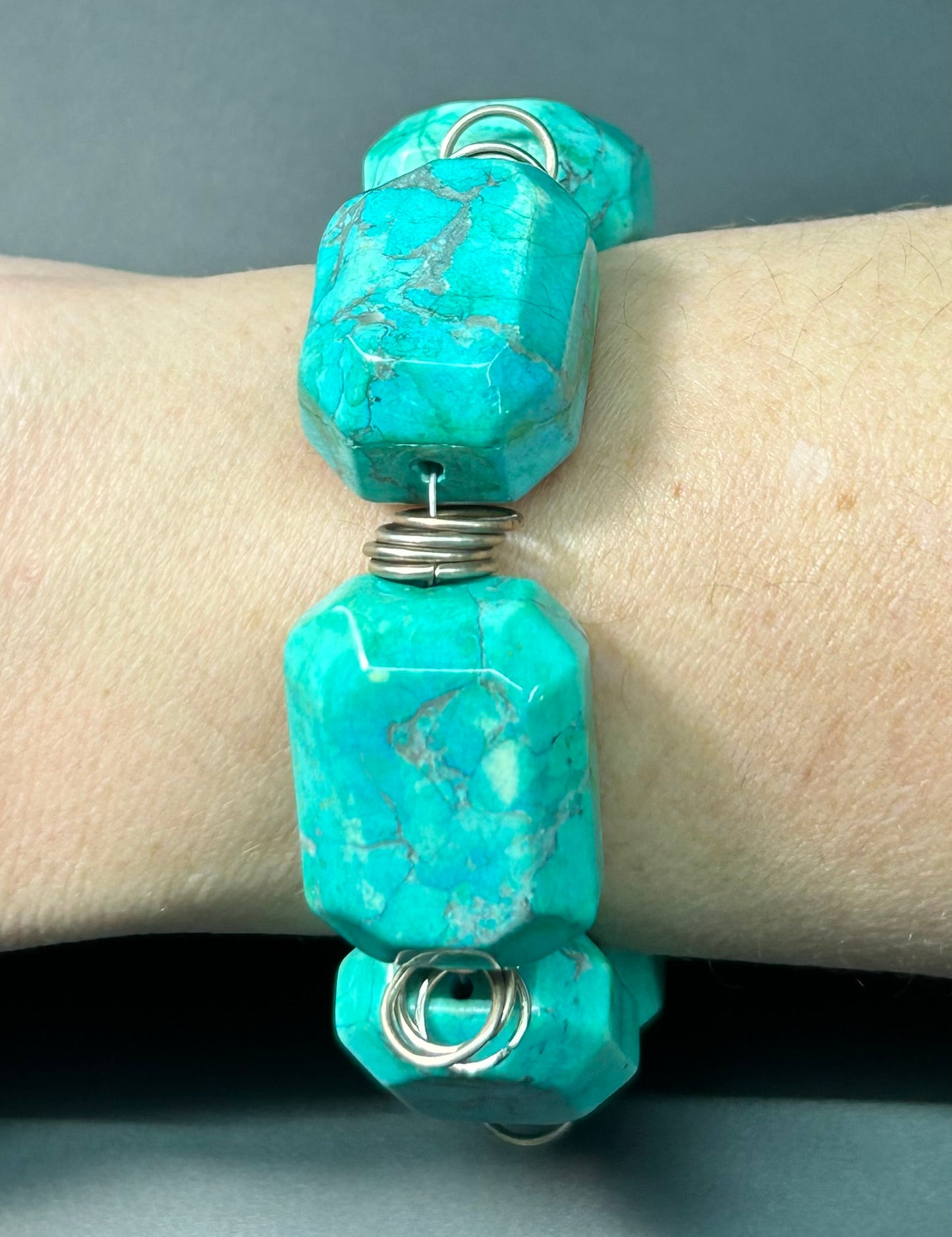 Chrysocolla Chunky Bracelet