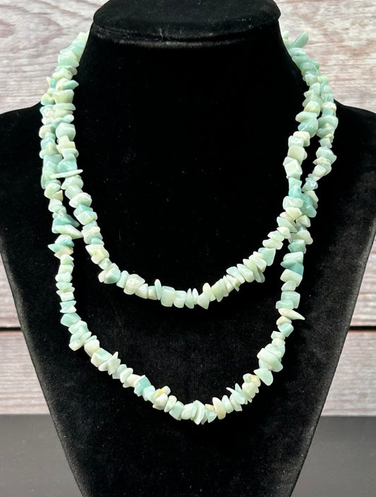 Amazonite Chip Necklace