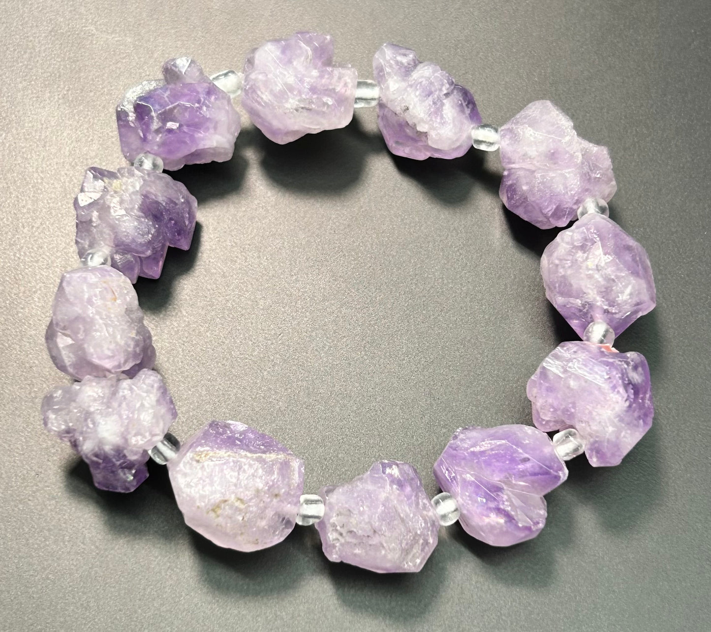 Raw Amethyst Bracelet